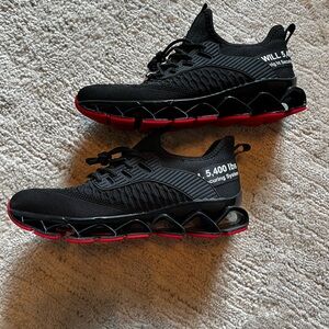 Black and Red Men's Athletic Shoes